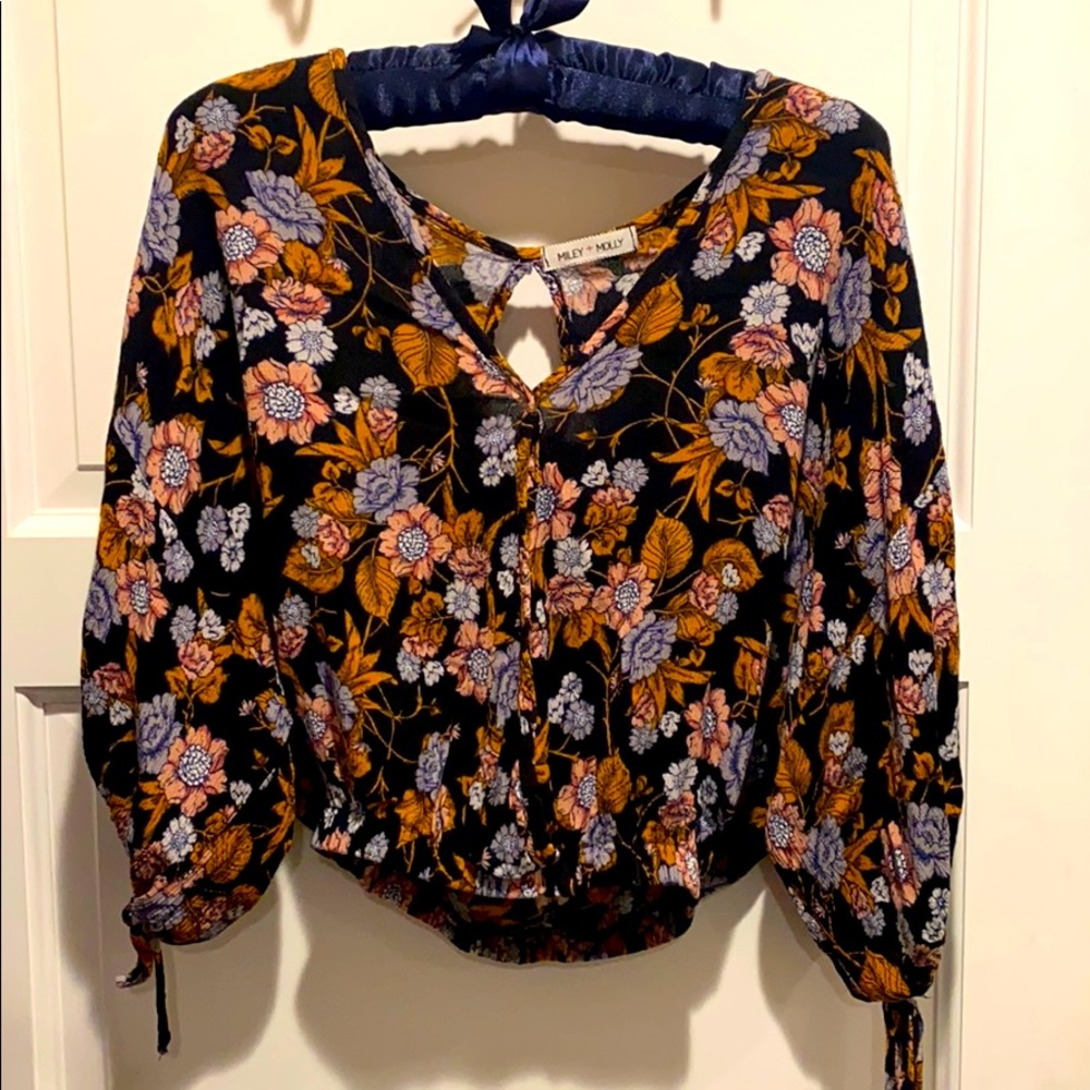 Cute elastic waist crop
